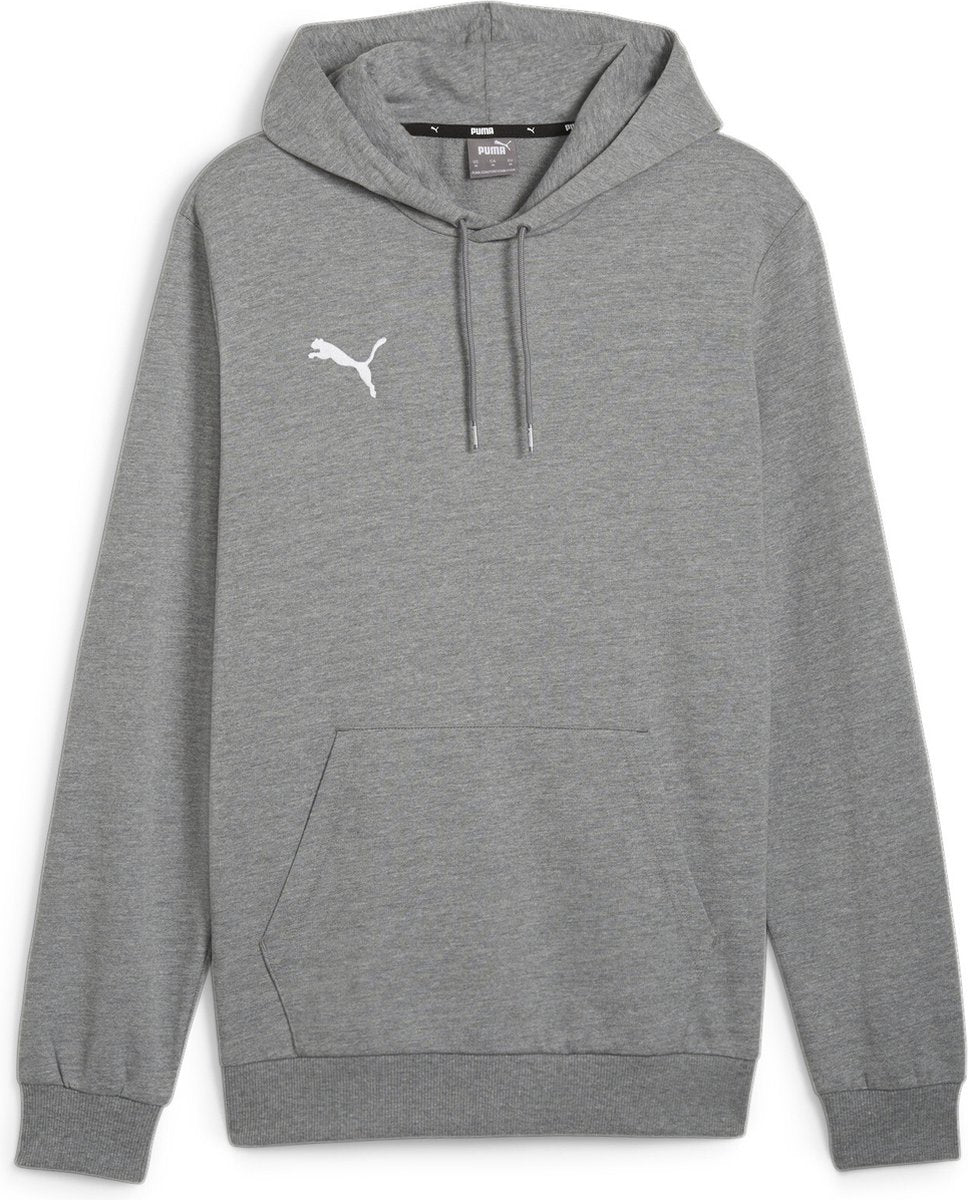 Puma teamgoal casuals hoody heren sporttrui - medium gray heather- white