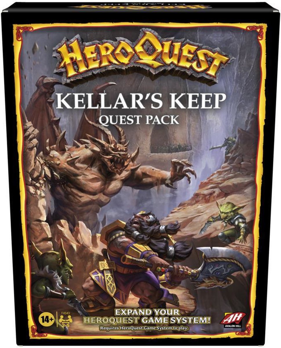 Hasbro gaming avalon hill heroquest kellar's keep uitbreiding - gezelschapsspel