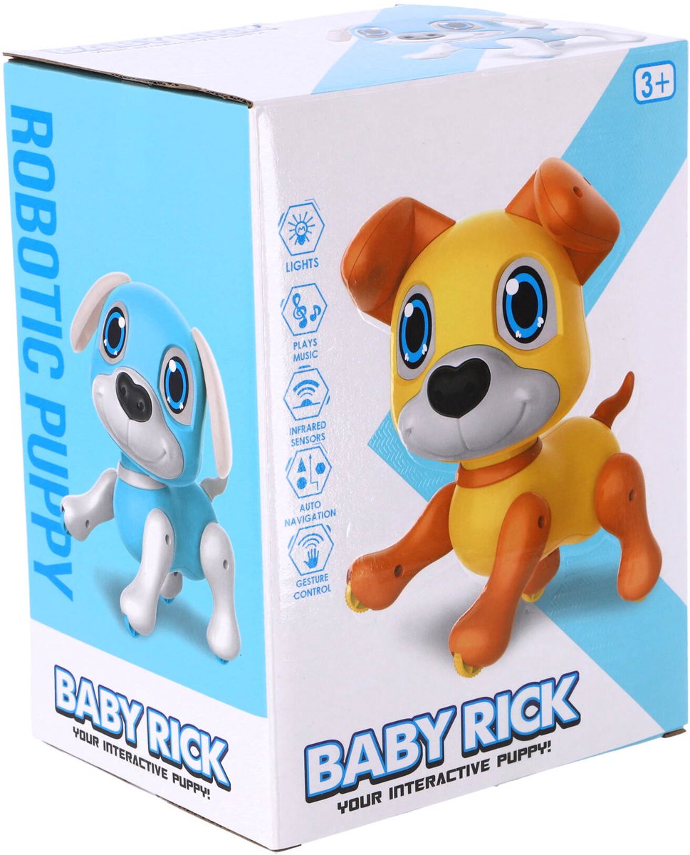 Robothond functie baby rick blauw