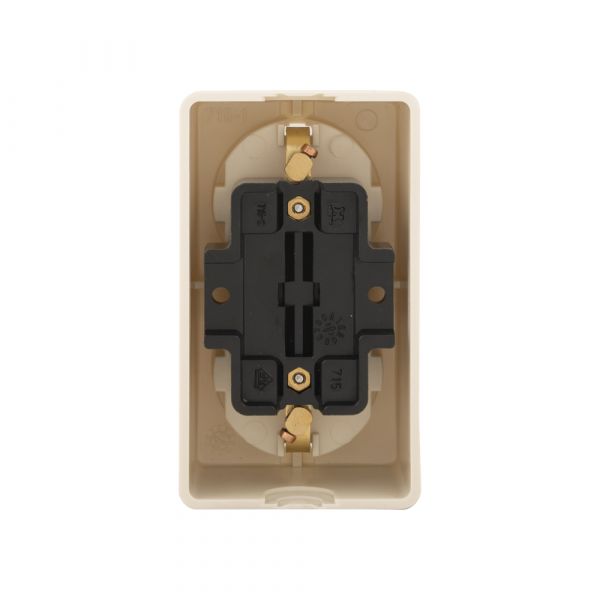 Ac stopcontt 2-voudig + ra opbouw