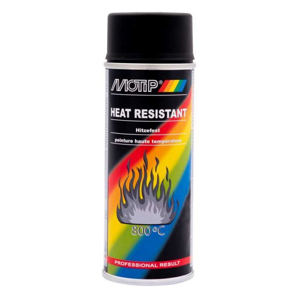 Aérosol Motip 400ml résistant à la chaleur noir