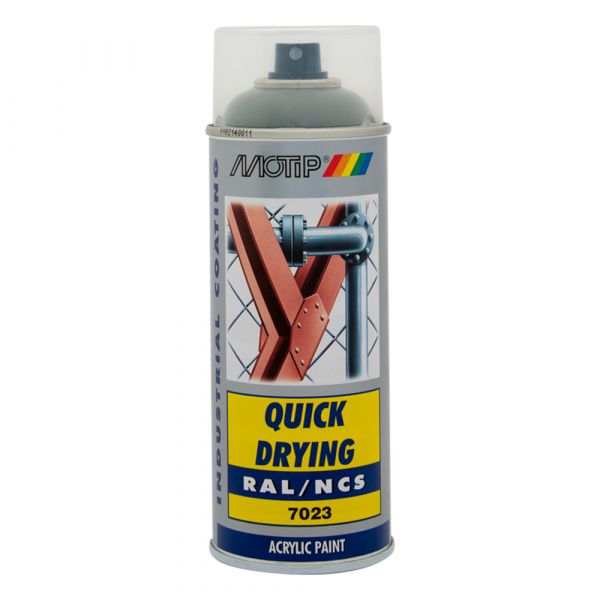 Industrieel RAL7023 400 ml. Motip