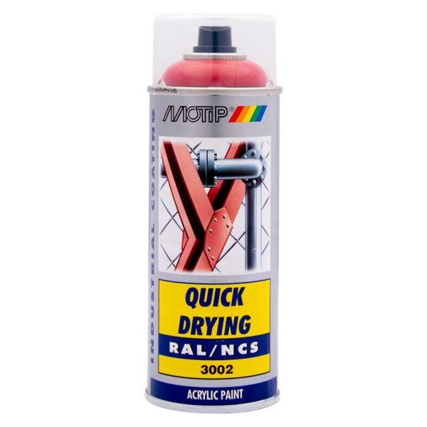Industrieel RAL3002 400 ml. Motip