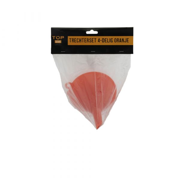 Topgear trechterset 4-delig oranje