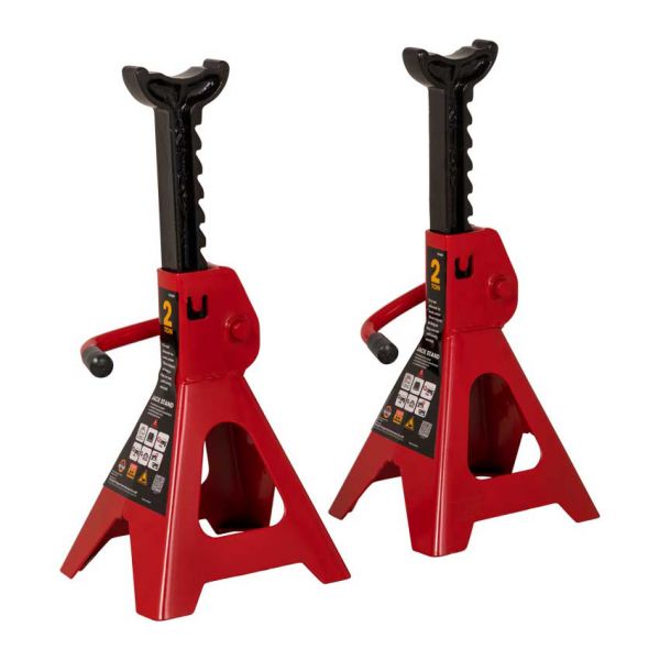 TOPGEAR Ligkar+krik 2 ton+assteunenset