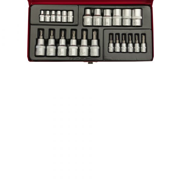 Dop+bitset 25 dlg 1 4 +1 2 torx*