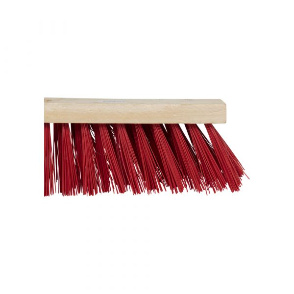 Balai nylon rouge 40 cm.