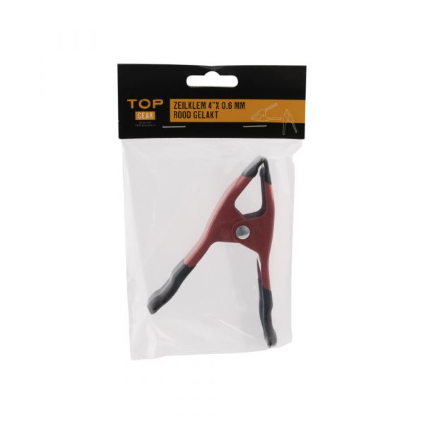 Topgear zeilklem 4 rood gelakt