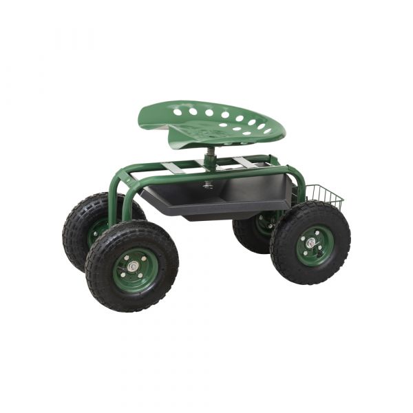 GARDENGEAR Chariot de siège de jardin jusqu'à 150 kg.