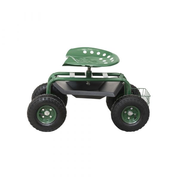 GARDENGEAR Chariot de siège de jardin jusqu'à 150 kg.