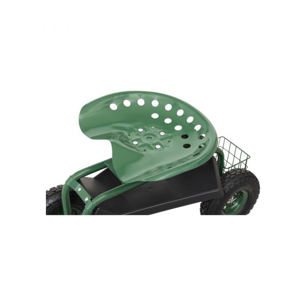 GARDENGEAR Chariot de siège de jardin jusqu'à 150 kg.