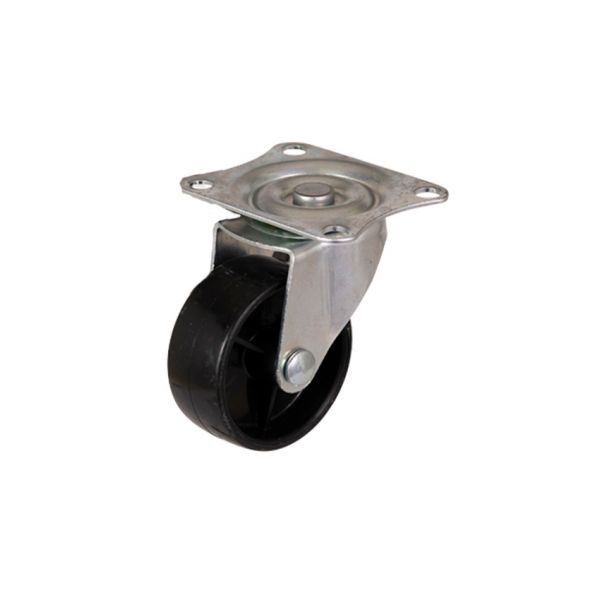 VITESSE DE REMORQUE 4 roues pivotantes 50 mm. noir