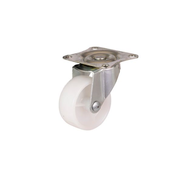 4 roulettes pivotantes de 50 mm. blanc