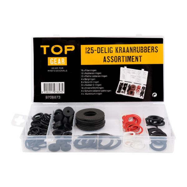 Topgear kraanrubbers ass. 125 heerlijk.