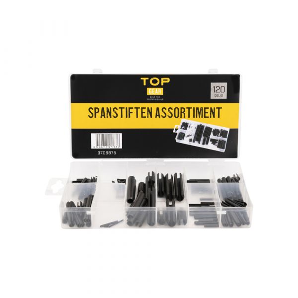 TOPGEAR Assortiment de goupilles de tension 120 pièces