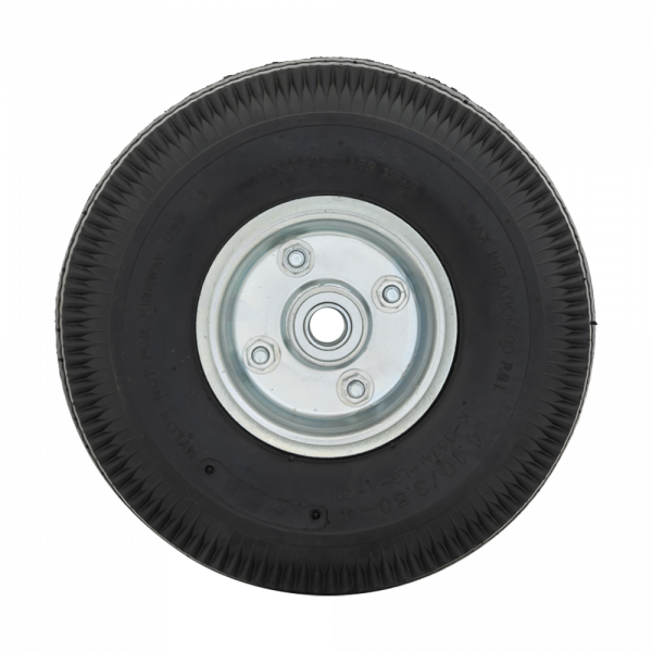 Roue 350x10 trou d'axe 16 mm. pneu