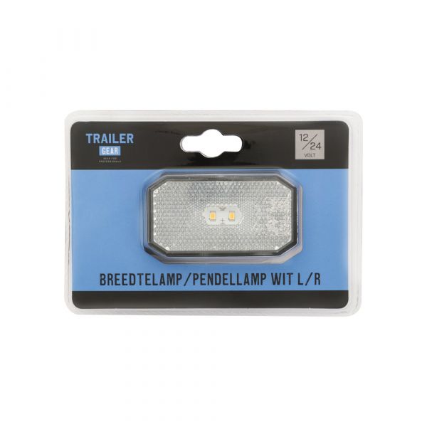 TRAILERGEAR Breedtelamp pendellamp WIT LR