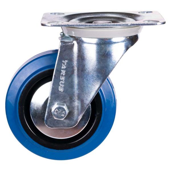 Tarsus zwenkwiel 100 mm. blauw