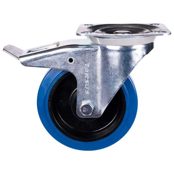 Tarsus zwenkwiel + rem 160 mm. blauw