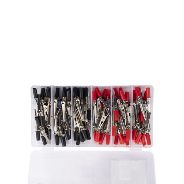 Krokodilklemmenset 80-dlg.