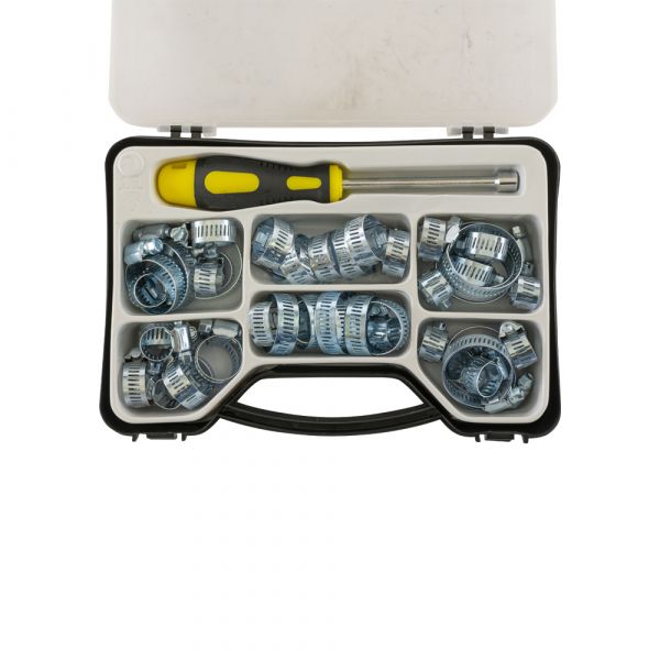 TOPGEAR Assortiment de colliers de serrage 50 pièces