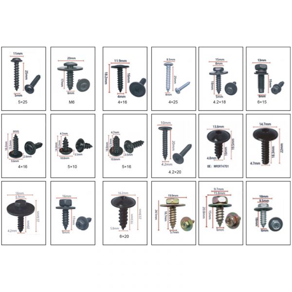 TOPGEAR Tarauds autotaraudeurs ass. 180 pièces