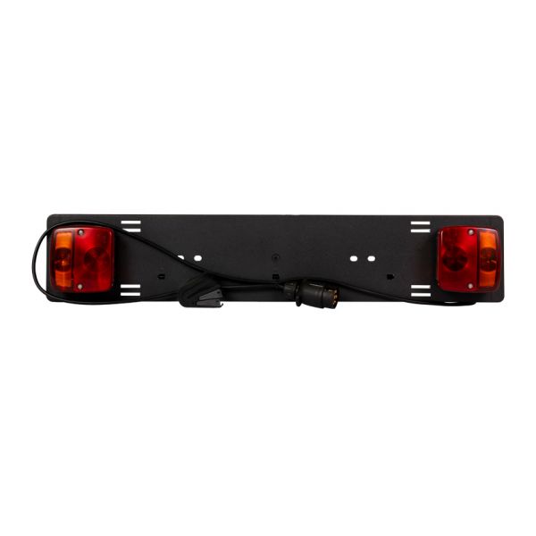 Lighting bar black 0.75 m 7-pin