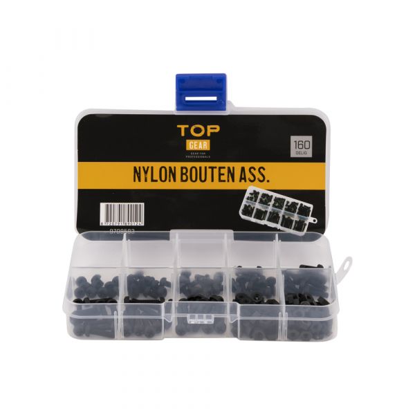 TOPGEAR boulons en nylon ass. 160 pièces