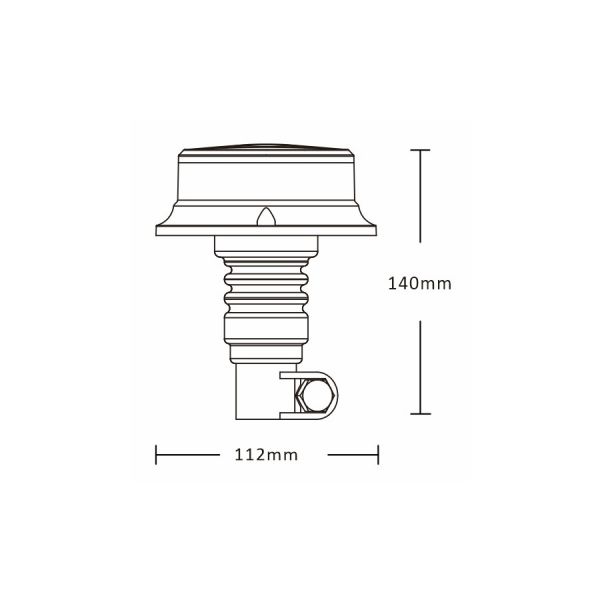 Pic zwaailamp led 12-24v of pro