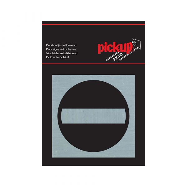Bord alulook verboden toegang - 80x80 mm zelfklevend.