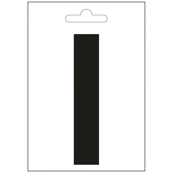 Nautische letter i zwart 100 mm.