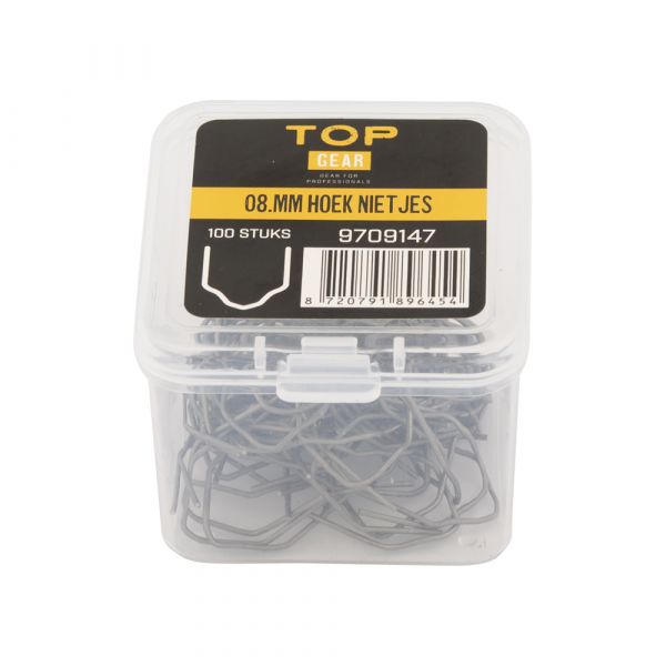 Topgear 08.mm hoek nietjes voor kunststof laspistool