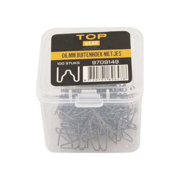 Topgear 06.mm buitenhoek nietjes voor kunststof laspistool