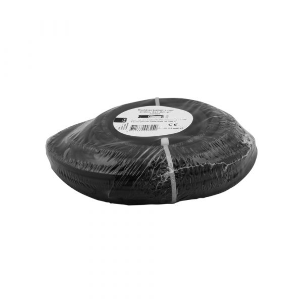 Huishoudkabel 3x1,0 zwart 10 meter