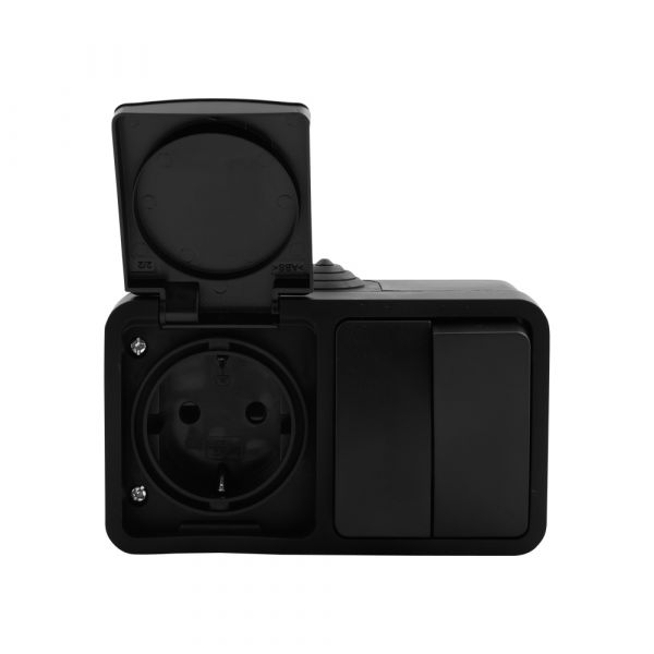 Q-link combinatie opbouw - serie - zwart