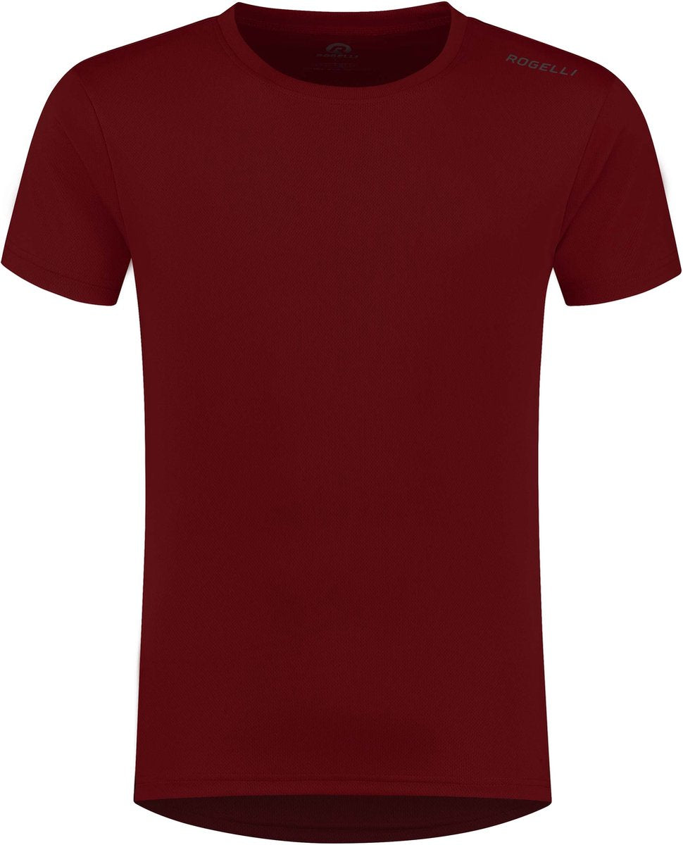 Rogelli promo heren hardloopshirt - korte mouw - bordeaux