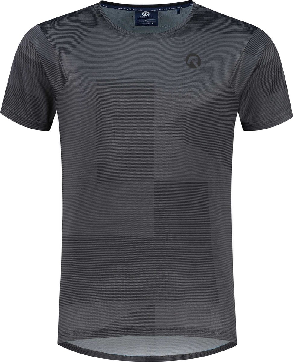 Rogelli core mountainbike shirt heren - fietsshirt - korte mouwen - grijs - advntr - maat s