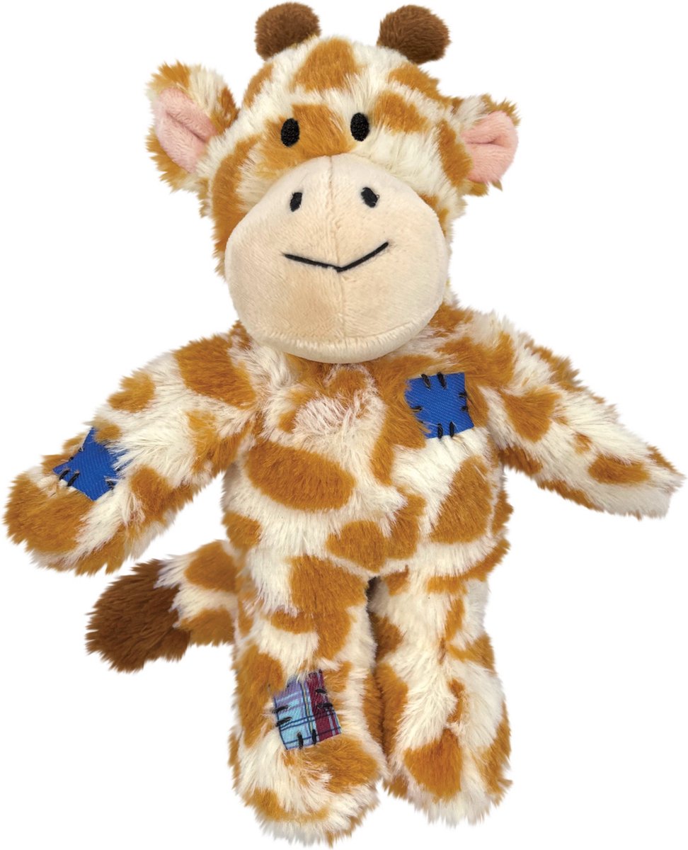 Kong wilde knopen giraffe geel