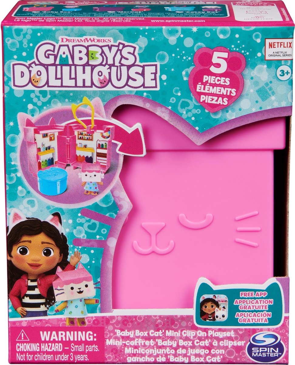 Spinmaster gabby's poppenhuis figuurtje clipon (assortiment) cdu
