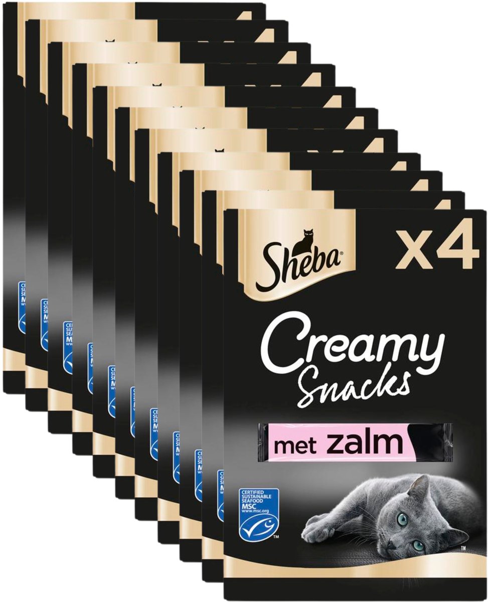 Sheba kattensnacks - creamy snoepjes zalm - 44 stuks