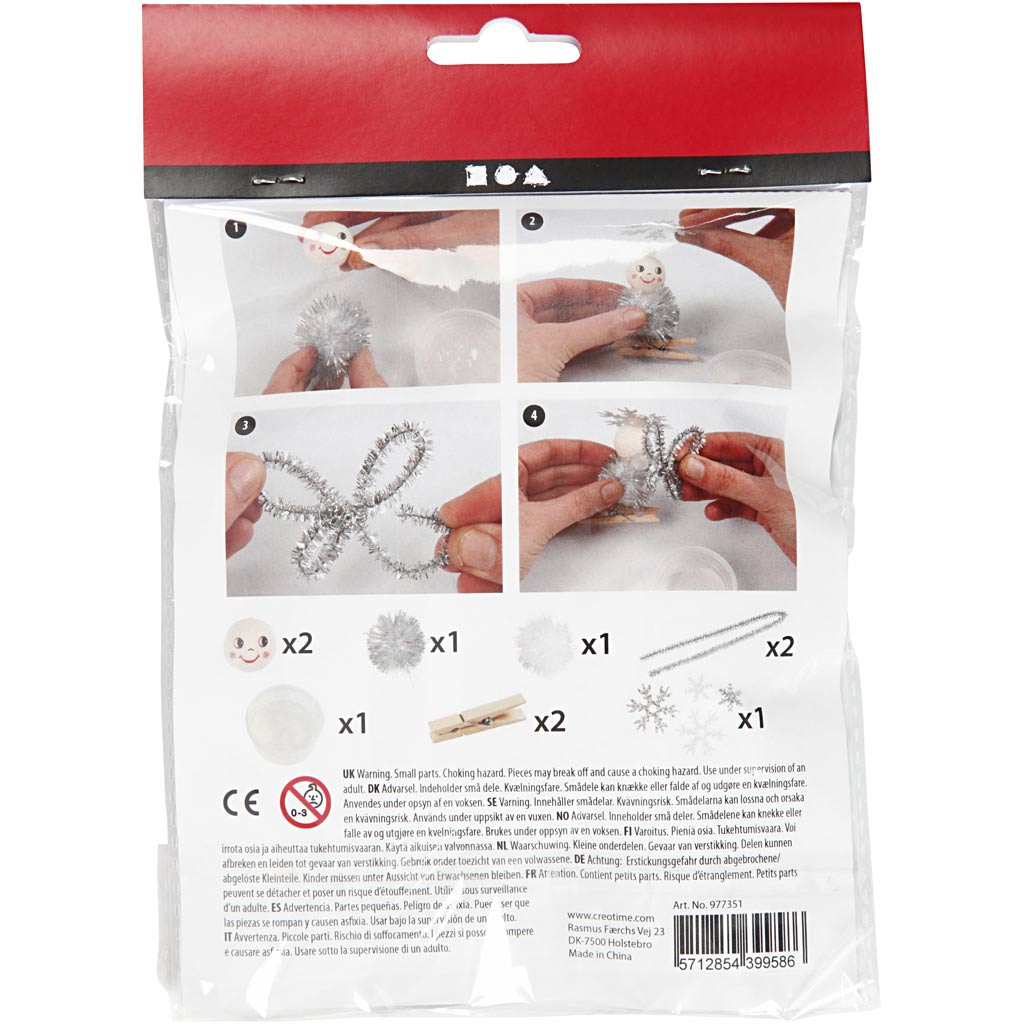 Mini Creatieve Kit Engelen Knijpers