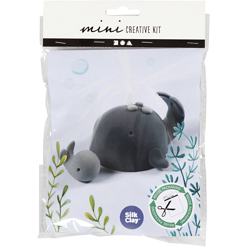 Creativ company mini creatieve kit walvis met kalf