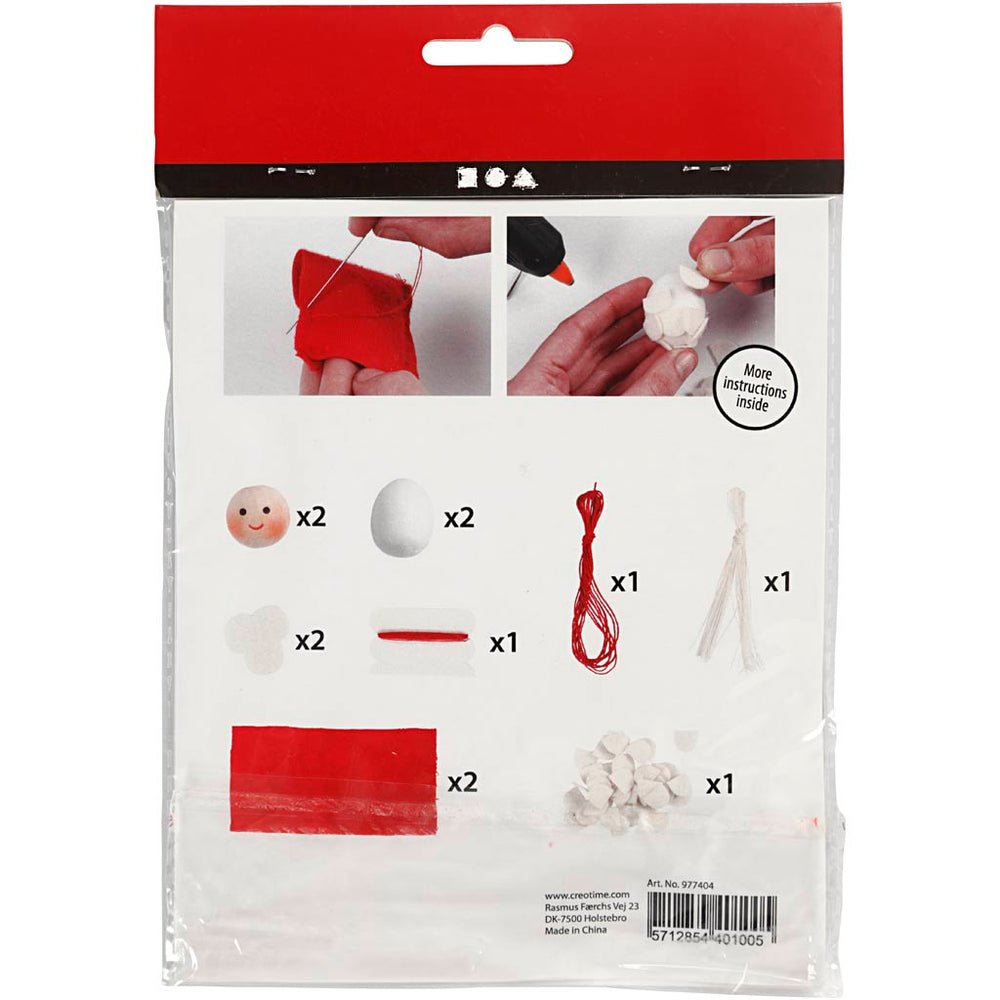 Creativ company creatieve minikit kerstelvenhangers maken