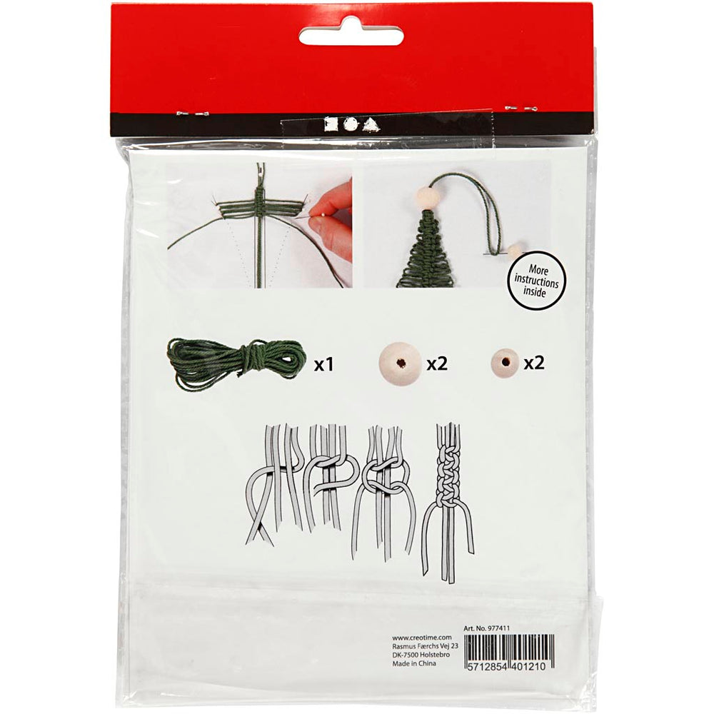 Mini Creatieve Kit Macramé Kerstboom