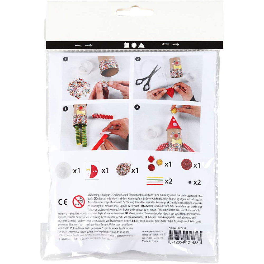 Creativ company mini creatieve kit toiletrol clown