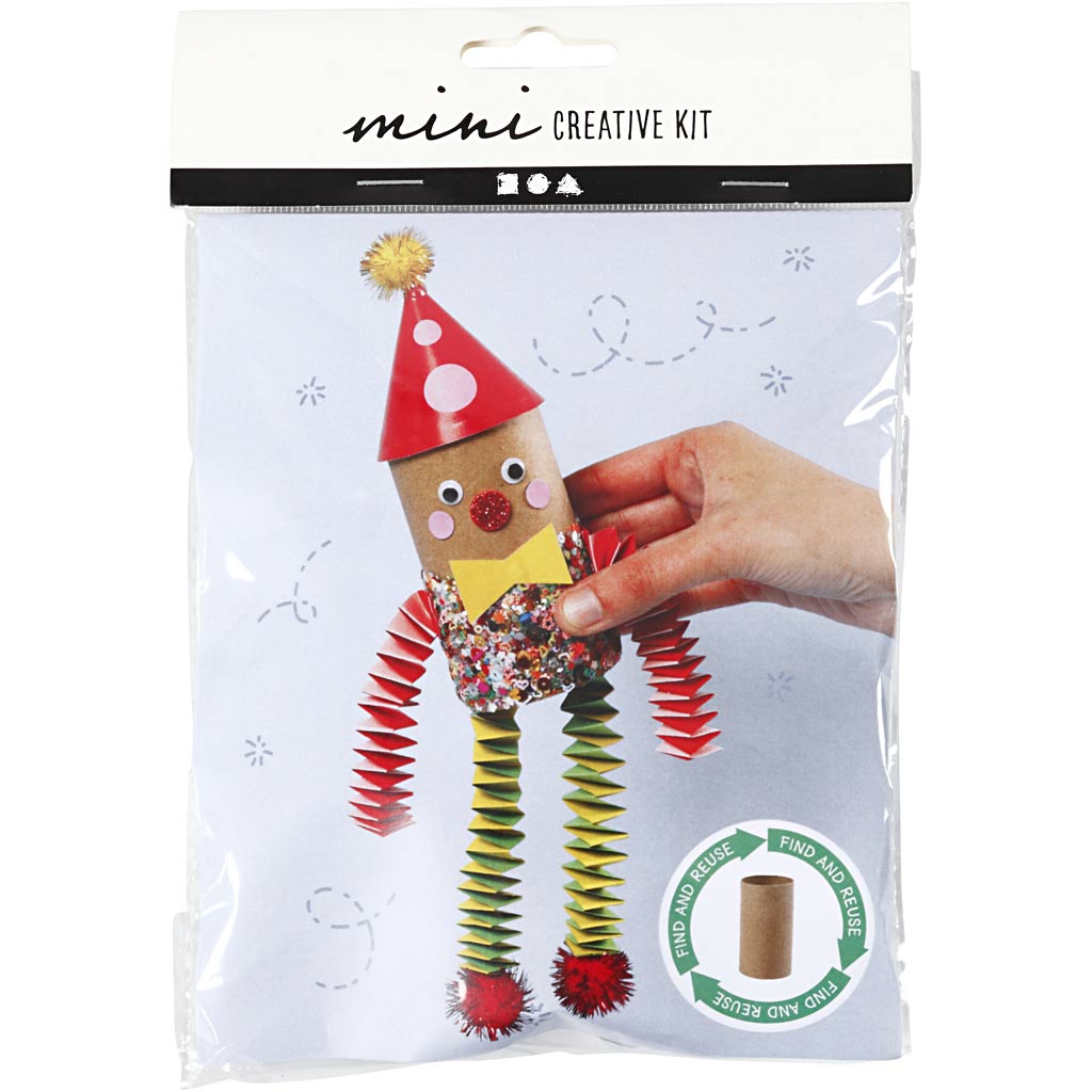 Creativ company mini creatieve kit toiletrol clown