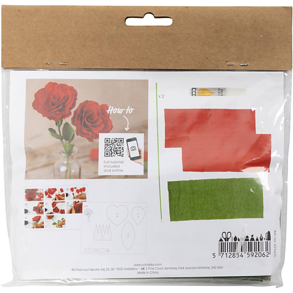 Creativ company https: www.cchobby.nl mini-hobbyset-crepepapier-rozen-crepe-verhouding-180-105-gr-1-doos
