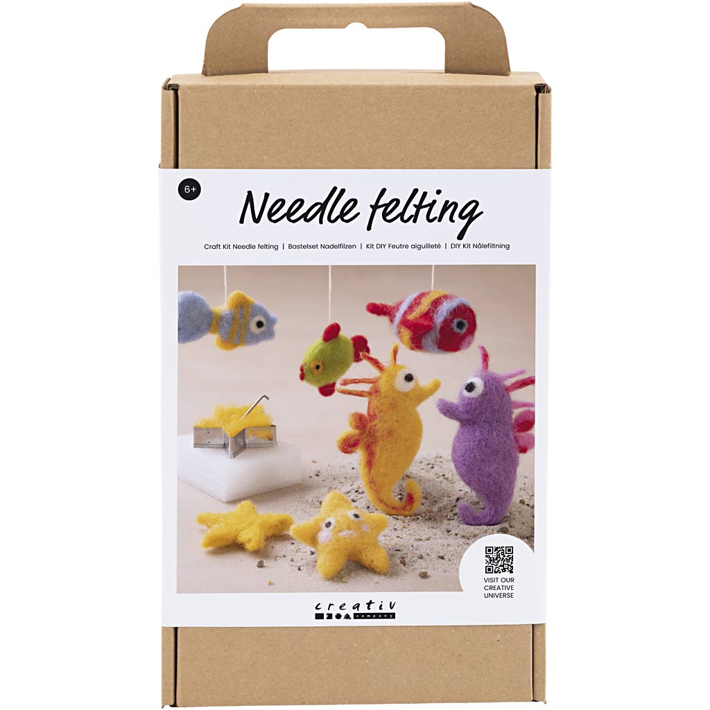 Creatief bedrijf hobbyset naaldvilten zeedieren
