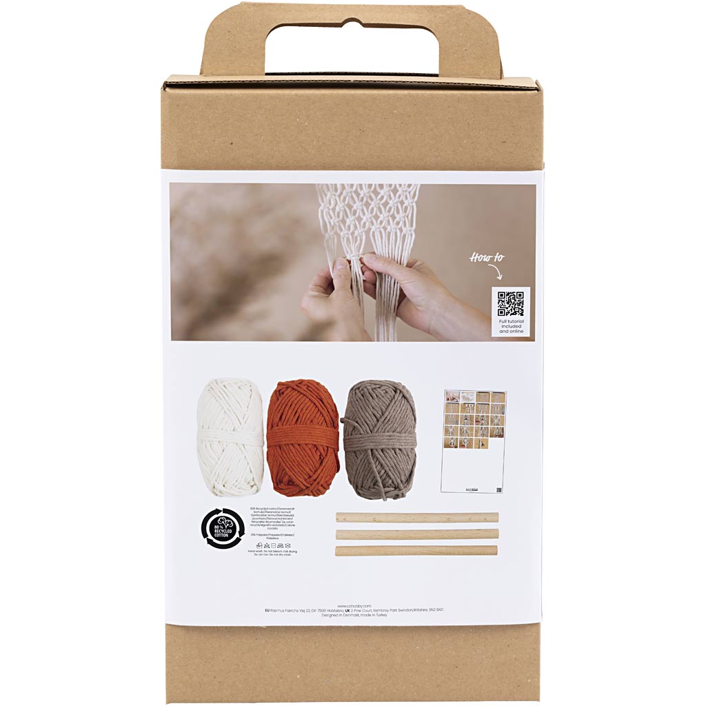 Creatief bedrijf hobbyset macramé bloemenhanger