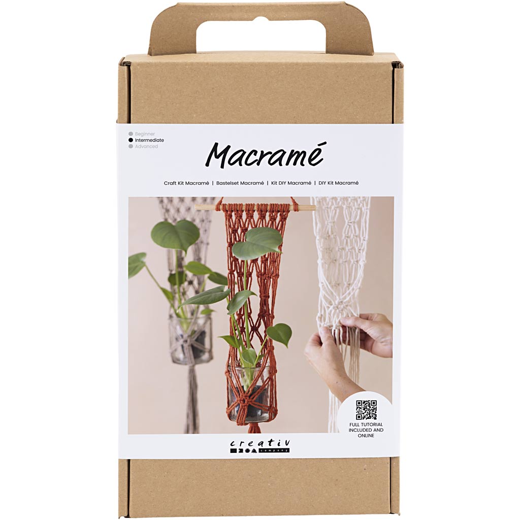Creatief bedrijf hobbyset macramé bloemenhanger